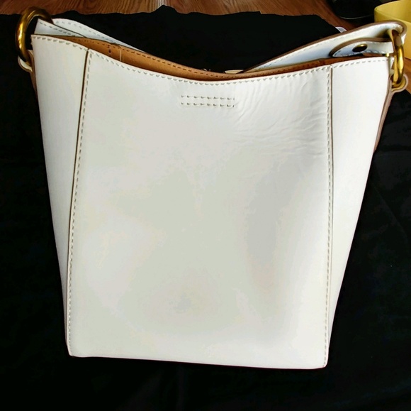 NWT Frye Crossbody Bucket White Handbag - Picture 7 of 7